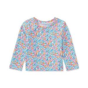 Polo Ralph Lauren Floral-Print Rash Guard UPF 50+ UV Protection Baby Girl Top 9M